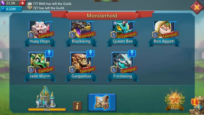 LORD863 Account 1B1 Mights (T5) -ATK 550 – 719M Research – 21M Troop