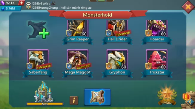 LORD865 Account 1B2 Mights (T4) – 484M Research – 27M Troop