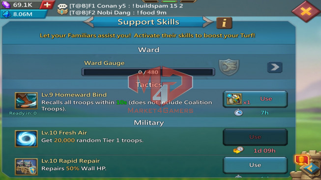 Account 682M |Kd:432 – Research 289M | Troops: 15M |